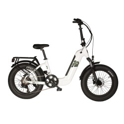 VELOMARCHE 9.3 FAT BIKE N-VER 6 VELOCITÀ WHITE 250w 48v  VELONVER6