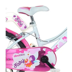 Bicicletta bimba Dino 16"Bianco/Viola