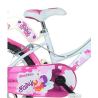 Bicicletta bimba Dino 16"Bianco/Viola