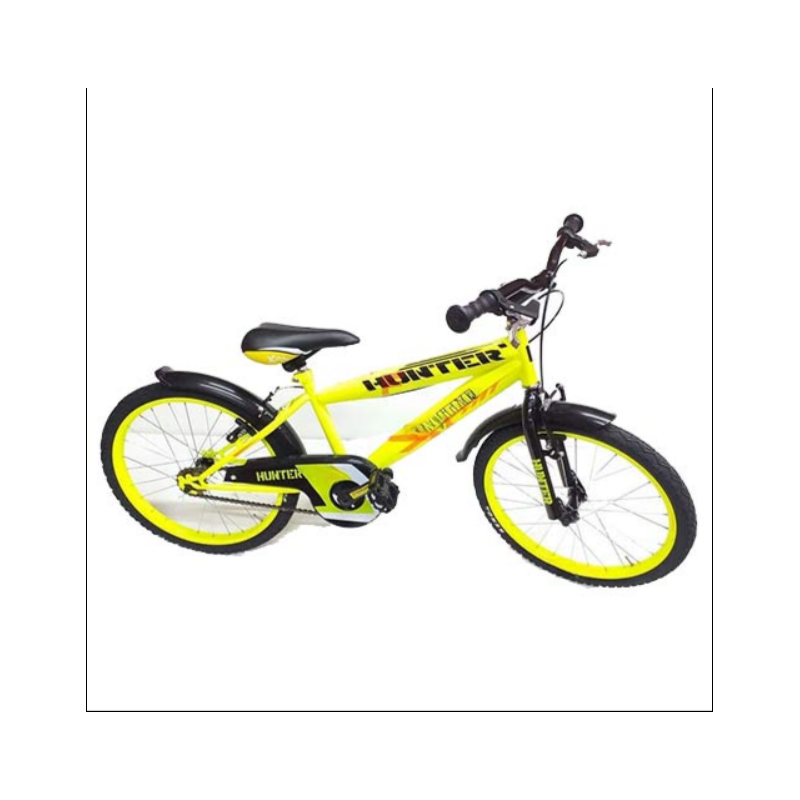 Bici 20" Hunter MTB Senza Cambio giallo