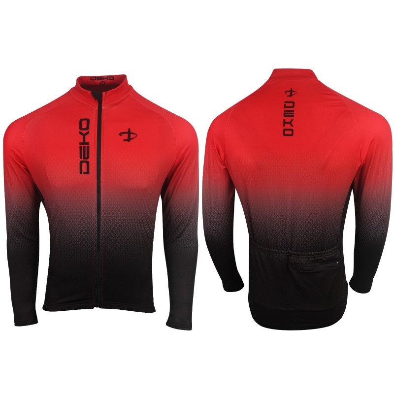 DEKO Maglia invernale LIBERTY Nero/Rosso