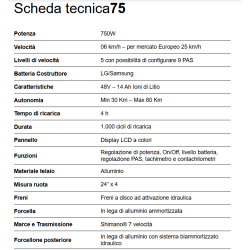 Trionfale E-Moto Fat Bike Elettrica 24" Italmoto