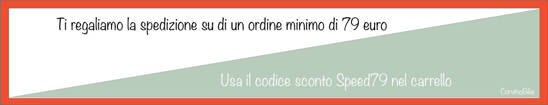 Spedizione gratuita usando il codice Speed79